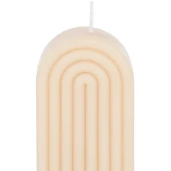 Bougie en paraffine beige - Funny