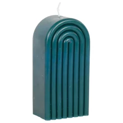 Bougie en paraffine et verre vert foncé - Funny