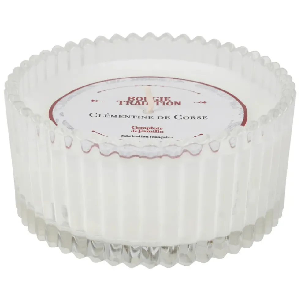 Bougie en verre senteur clémentine 180g