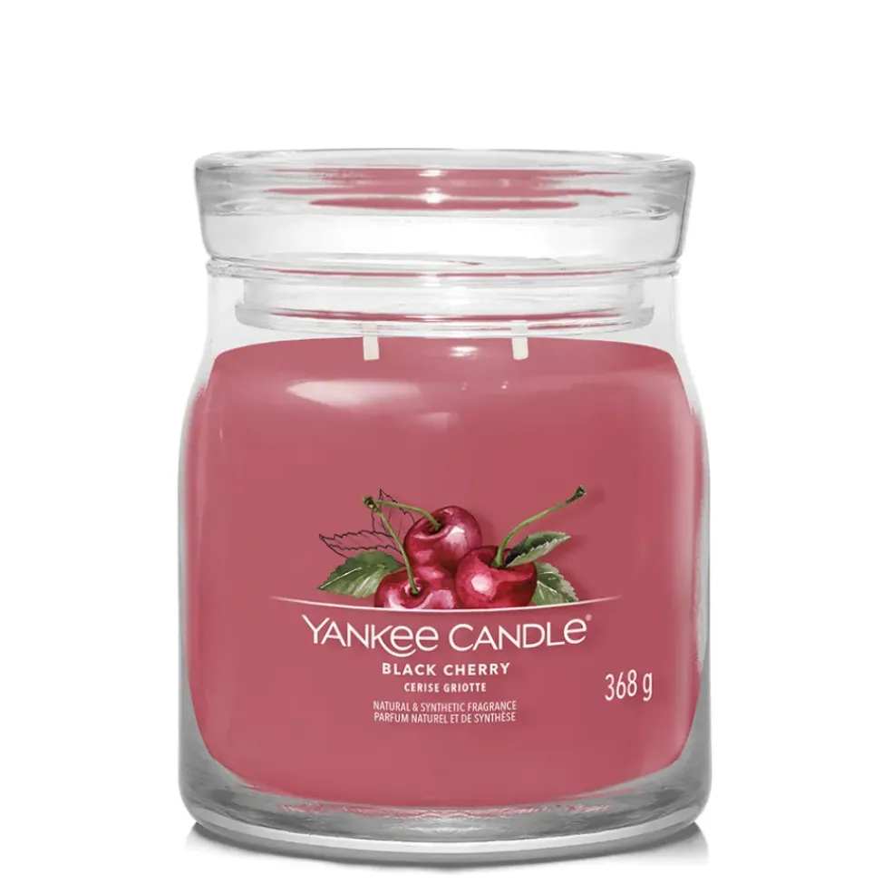 Bougie jarre parfumée Cerise de griotte 65h