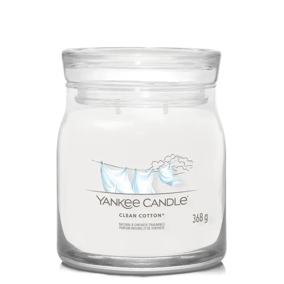 Bougie jarre parfumée Coton frais 65h