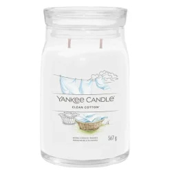 Bougie jarre parfumée Coton frais 100h