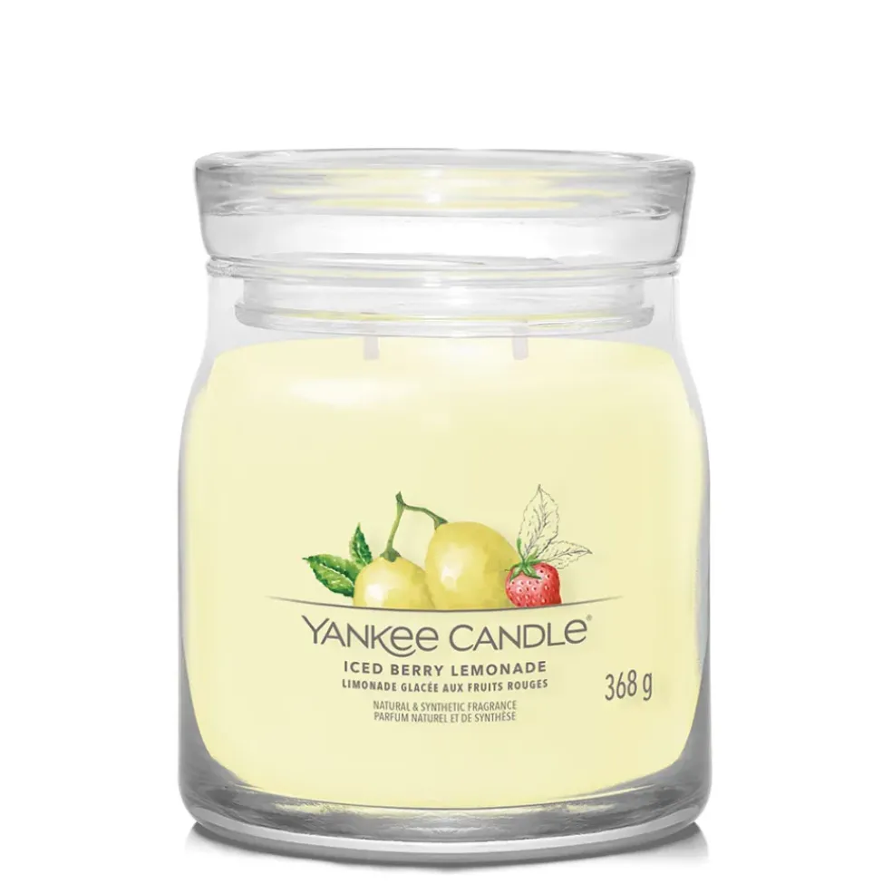 Bougie jarre parfumée Limonade glacée aux fruits rouges 65h