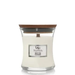 Bougie jarre parfumée Teck blanc 65h
