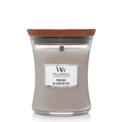 Bougie jarre parfumée Teck blanc 15h