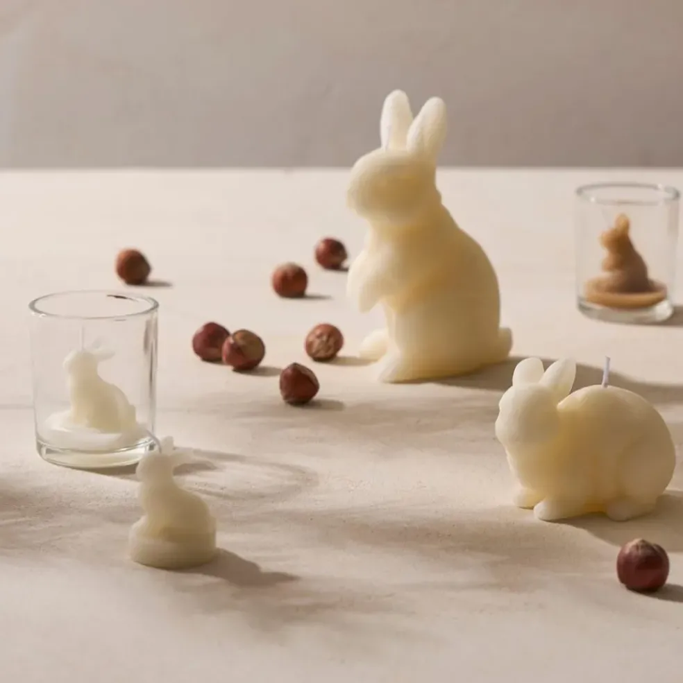 Bougie lapin blanc 12h - Floreal
