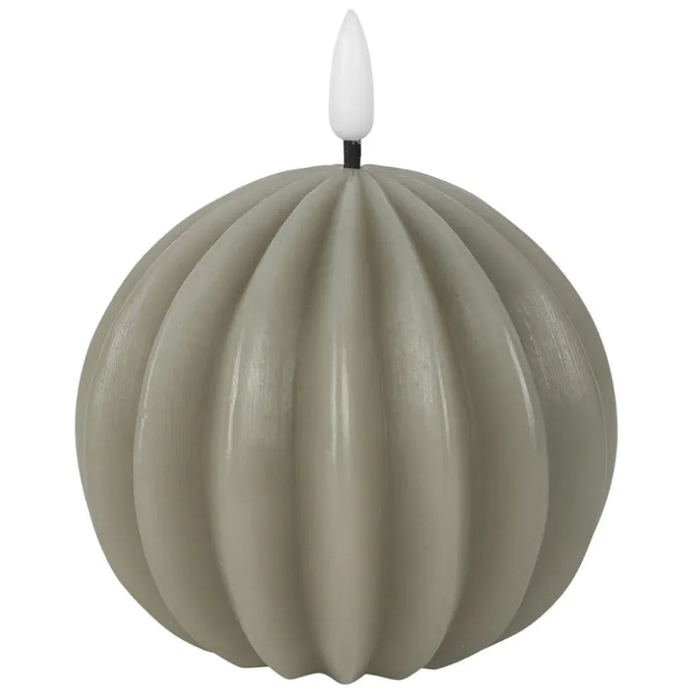 Bougie led boule sauge h12cm