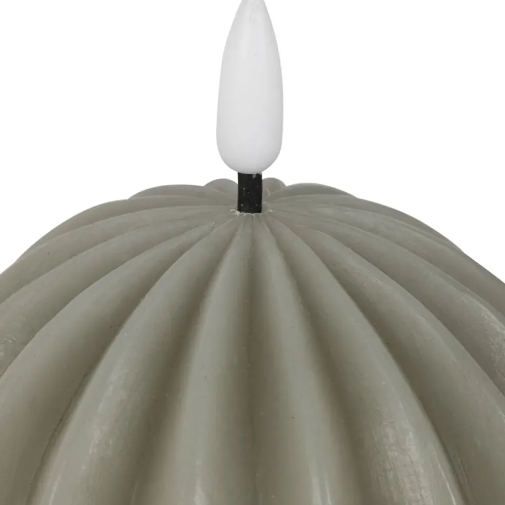 Bougie led boule sauge h12cm