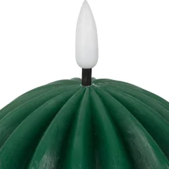 Bougie led boule vert sapin h12cm