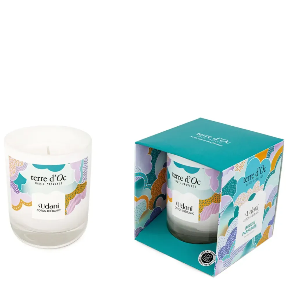 Bougie parfumée Coton Thé Blanc- Udani
