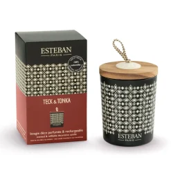 Bougie parfumée teck et tonka 35h