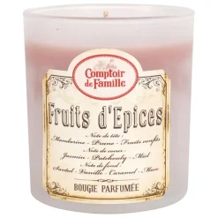 Bougie senteur fruits d'épices