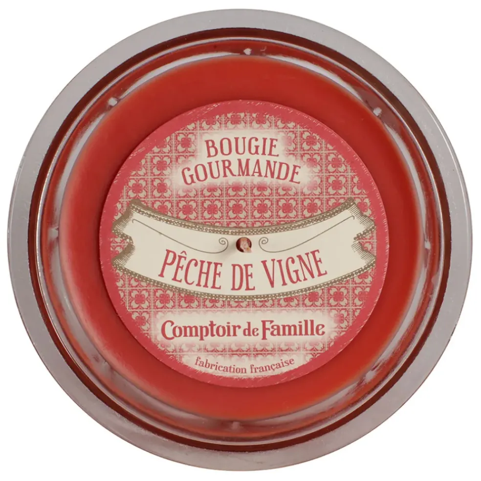 Bougie senteur pêche de vigne