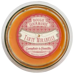 Bougie senteur tarte mirabelle