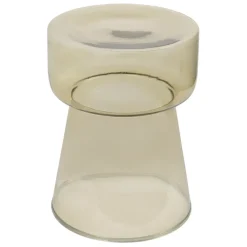 Bout de canapé vert d'eau en verre - ilena