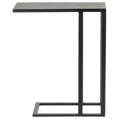 Bout de canape en aluminium et fer noir - Felia