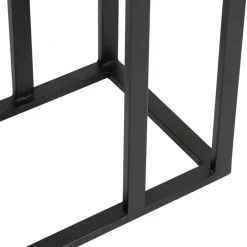 Bout de canape en aluminium et fer doré et noir - Felia