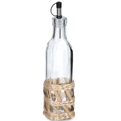 Bouteille en verre huile/vinaigre 27cl - boho