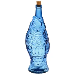Bouteille Poisson bleu 1.1l en verre recyclé