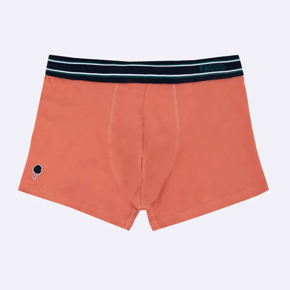 Boxer X3 bleu marine, rose et vert S