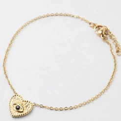 Bracelet en acier inoxydable doré l16cm