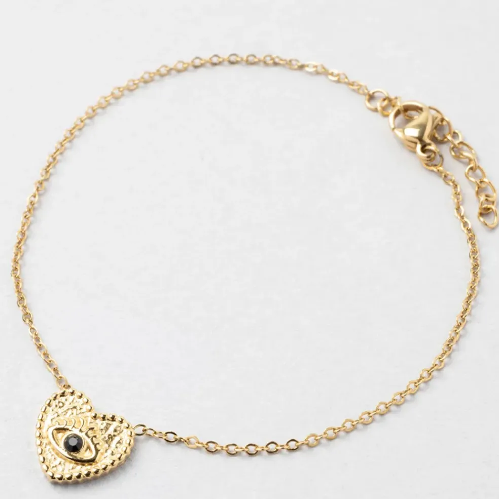 Bracelet en acier inoxydable doré l16cm
