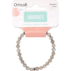 Bracelet labradorite perles rondes 6mm