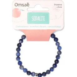 Bracelet sodalite perles rondes 6mm