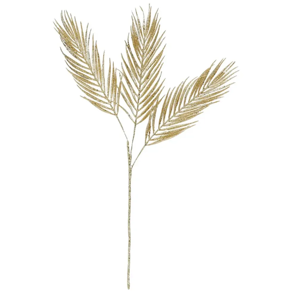 Branchage fleur artificiel métal doré h80cm - anastia