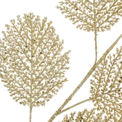 Branchage fleur artificiel métal doré h82cm - plumia