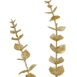Branchage fleur artificiel métal doré h62cm - epi
