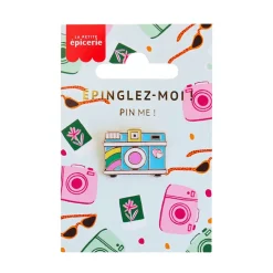 Broche pin's émaillé camera