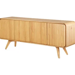 Buffet 4 portes en chene naturel l200cm - Sublime