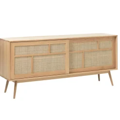 Buffet en placage chêne naturel h80cm - barrali