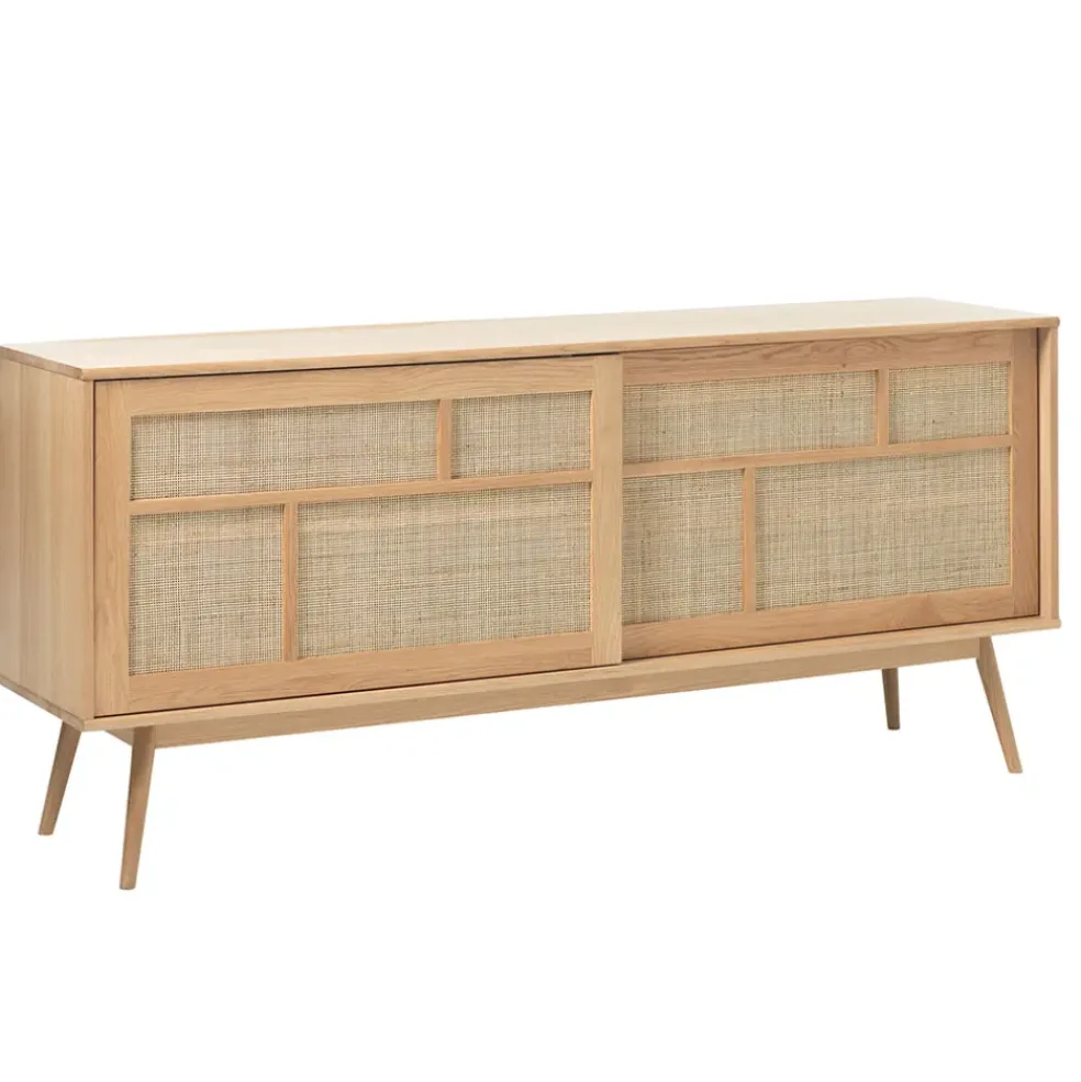 Buffet en placage chêne naturel h80cm - barrali