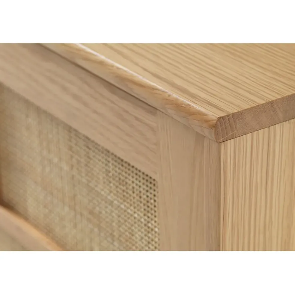Buffet en placage chêne naturel h80cm - barrali