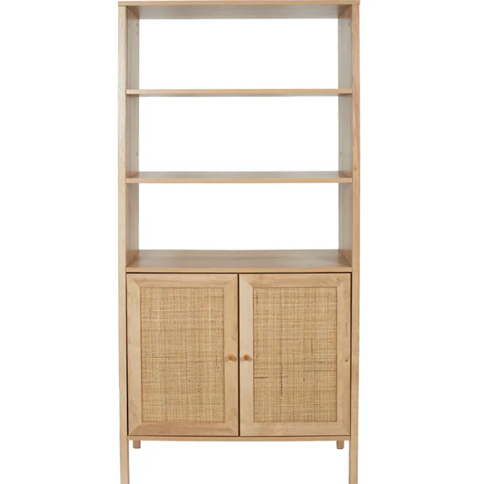 Buffet haut en bois avec 3 niveaux H163cm - Baia