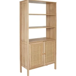 Buffet haut en bois avec 3 niveaux H163cm - Baia