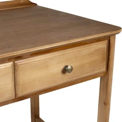 Bureau 3 tiroirs naturel en sapin - Firmin