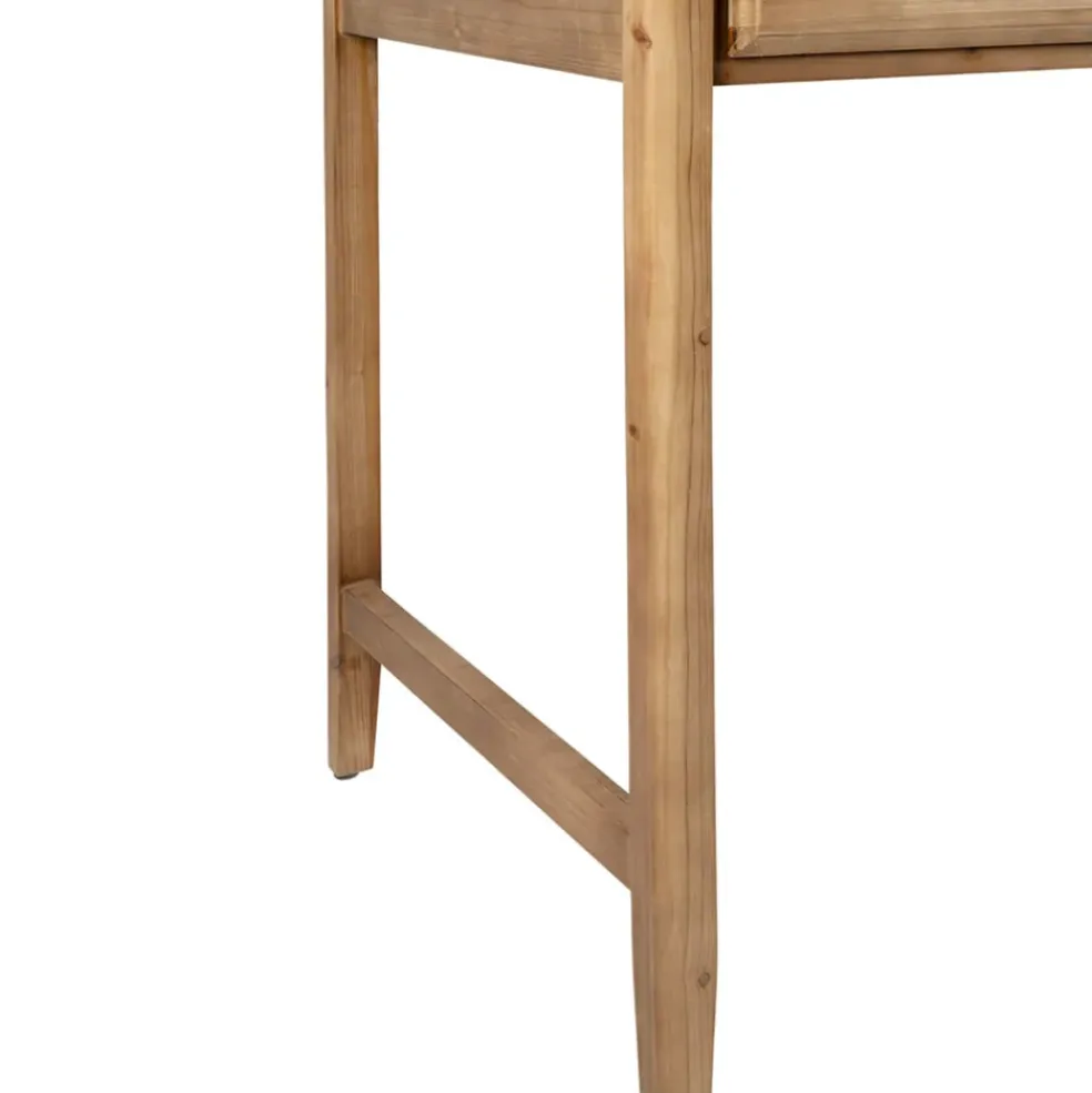 Bureau 3 tiroirs naturel en sapin - Firmin