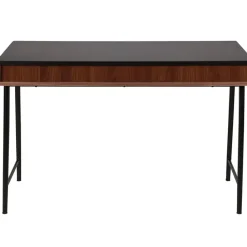 Bureau en noyer et métal noir - Nuna