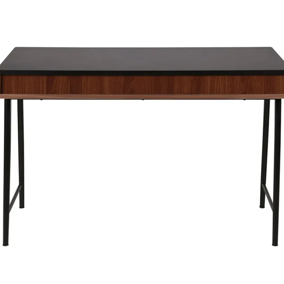 Bureau en noyer et métal noir - Nuna