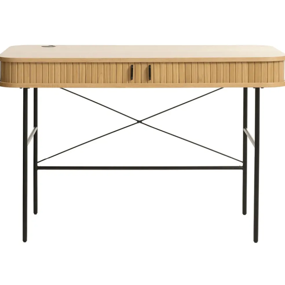 Bureau placage chêne naturel - Nola