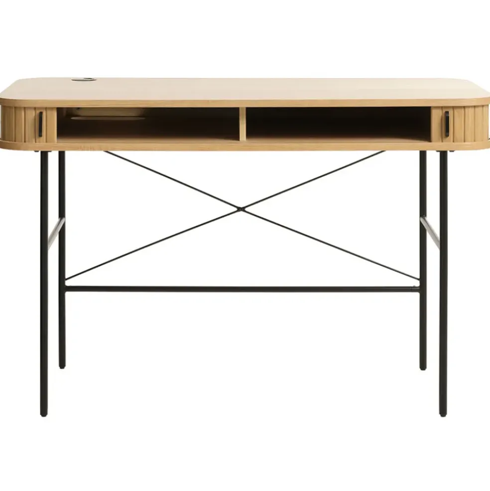 Bureau placage chêne naturel - Nola