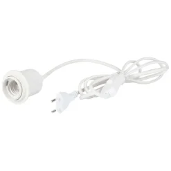 Cable éléctrique avec interrupteur 2m blanc