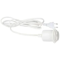 Cable éléctrique avec interrupteur 2m blanc
