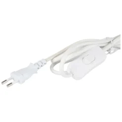 Cable éléctrique avec interrupteur 2m blanc
