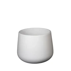 Cache pot en céramique blanc d13.5cm