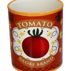Cache-pot tomate dolomite multi 13x13x16cm