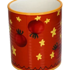 Cache-pot tomate dolomite multi 13x13x16cm